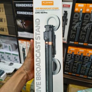 Plokama LIVE-K9 Pro 1700mm Ultra Long Selfie Stick with Tripod Stand & Ring Light – Adjustable, Portable for Mobile Vlogging & Live Streaming By Pucxo